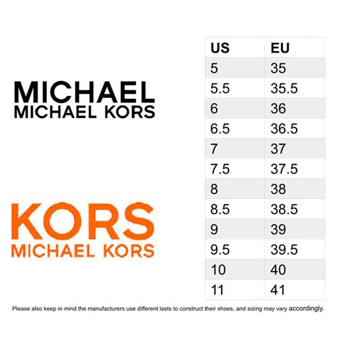 maat 8 michael kors|michael kors shoes size chart.